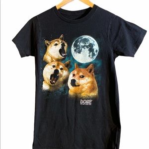2014 Doge Coin Doge T-Shirt To The Moon Small
